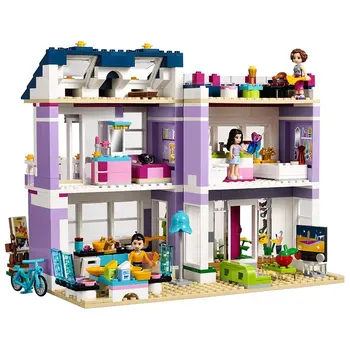 Съвместимост с 41095 приятели Къща на Ема градивните елементи на Ема Миа с Фигурки на Забавни Играчки за деца Момичета