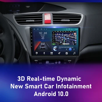 За Honda CIVIC Хетчбек 2012-2017 Android Carplay Авто Радио Мултимедия 2 Din 4G DVD Главното устройство аудио аксесоари динамика