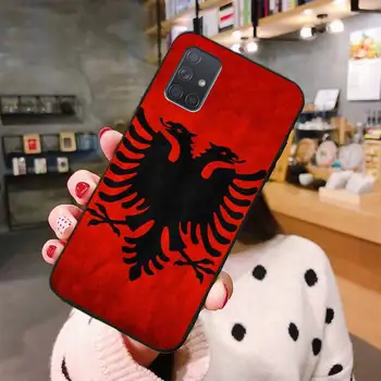 Калъф за мобилен телефон с флага на Албания за Samsung Galaxy A21S A01 A11 A31 A81 A10 A20E A30 A40 A50 A70 A80 A71 A51