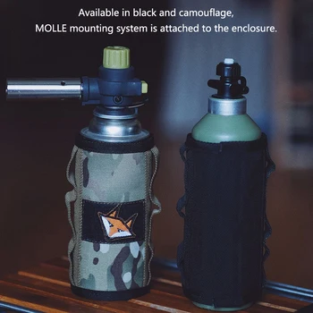 Защитен Калъф за газова бутилка Чанта за съхранение на бутилки Външна Капачка за съхранение на газ за къмпинг със стикер направи си САМ