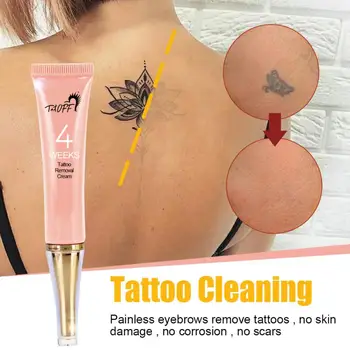Паста за почистване на татуировки Натурален Безболезнен Крем за премахване на фигурата на татуировки, Перманентен Боди-Арт За Кожа, Избледняване на веждите, за да проверите за татуировки TSLM1