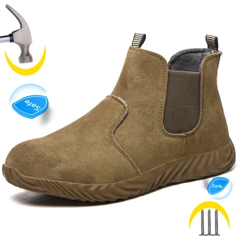 Электросварные Работни обувки Мъжки Защитни обувки Противоударные Предпазни обувки Срещу пробиви Обувки, Райдър Неразрушимая Промишлена обувки