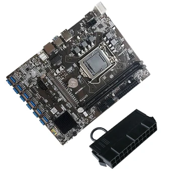 Дънна платка за майнинга B250C БТК 12 USB3.0 за графичен слот PCI-E 16X LGA 1151 DDR4 DIMM SATA3.0 с 24-пинов пускателем на храна