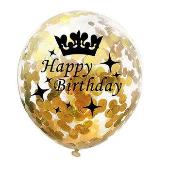 6 бр. Старчески балони, Конфети 18 30 50 честит рожден Ден Декорация на партита за възрастни Стая балон Декорация на партита за рожден ден