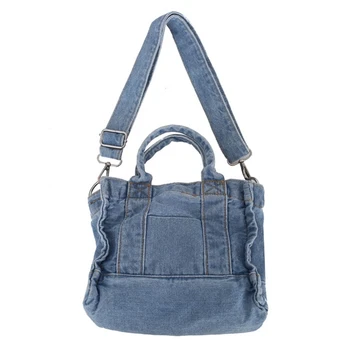 Многофункционални Дънкови чанти, дънкови Чанти през рамо с чанта Чанта Всекидневен Стил Лесен Класически Удобен G5AE