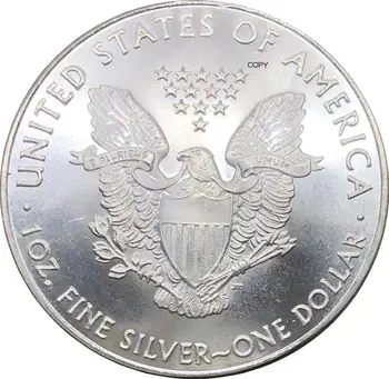 Съединените Щати 1 Долар Американски Сребърен Орел Монети, в кюлчета 1995 1995 w Позлатена Сребърна Възпоменателна монета Копие монети