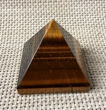 55 грама Натурален тигрови очи Crystal пирамида скъпоценен камък кварц Пирамида Медитация Кварц Египет Пирамида Чакра Изцеление Медитация Crystal