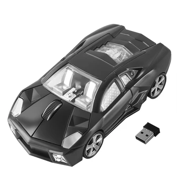USB Оптична Безжична Детска Мишката 3D Дизайн на Спортен Автомобил Компютър Mause 1600 точки на инч Мини Ергономични Геймерские Мишката Детски подарък за преносими КОМПЮТРИ