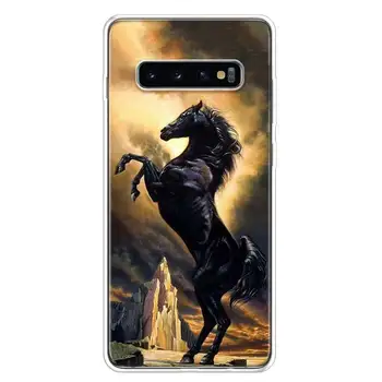 Калъф за мобилен телефон серия Horse Калъф за телефон Samsung Galaxy S20 FE S21 Ultra S10 Plus S10E S8 S9 S6 S7 Edge J4 J6 + J8 Fundas Capa