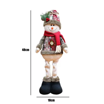 Коледна украса Дядо Коледа, Снежен Човек Лосове Вязаная Кукла Ръчно изработени Нова Година 2022 Коледно Дърво Украса Украса