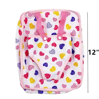 Облекло за раница цвят на бонбони, подходящи за кукла-бебе 43 см/17 см(продава се само чанта) 135