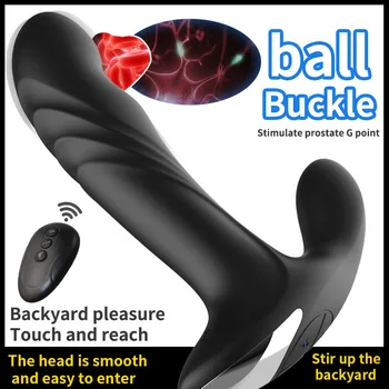 Безжично Дистанционно Масажор на Простатата Въртящи се на 360 Електрически Масаж на Простатата Стимулант Оргазъм Анален Накрайник Вибратор от Секс Играчки за мъже