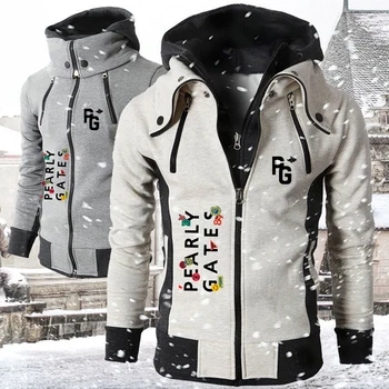 2021 Нов P Врата с цип Мъжки якета, Мъжки Дрехи с качулка за есента-зимата на Ежедневните флисовые палто Мъжки Спортни облекла на Модни жилетки