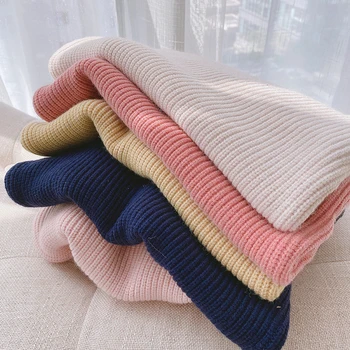 Melario Плътен цвят за малки момичета Мек вълнен вязаный пуловер за детски връхни облекла 2022 Нов детски вълнен пуловер Пуловер