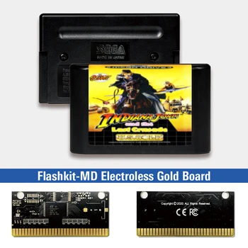 Индиана Джоунс и Последния кръстоносен поход - EUR Издател Flashkit MD Безэлектродная печатна платка за игралната конзола Sega Genesis Megadrive