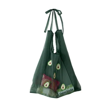 Нови летни дамски прозрачни торбички от органза, прежда, плат, Плажна чанта с бродерия, Чанта за пазаруване