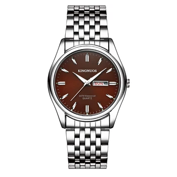 2020 г. Най-продаваните Модни Луксозни Стомана Водоустойчив Ръчен часовник за мъже Дисплей датата на седмица Hodinky Мъжки Часовници Дамски часовник Гривна