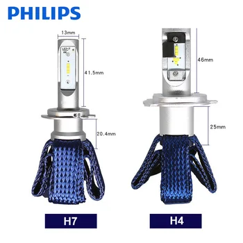 Оригинални Philips LED Ultinon Essential H4 9003 LED Hi/Lo Лъч 6000 До Ярка Бяла Светлина 11342UE температурна устойчивост на автомобилни фарове