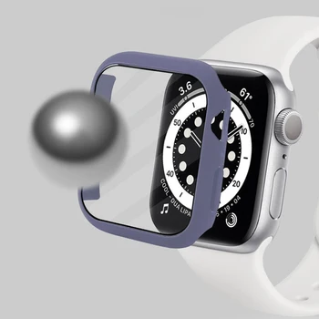За Apple Watch Калъф 7 45 мм 41 мм, Защитната обвивка iwatch серия 7 броня+Екран за Apple watch серия 7 45 мм 41 мм Стъкло+Капак