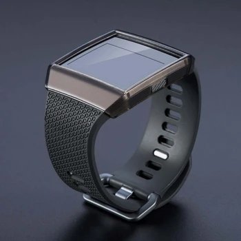 OOTDTY Подмяна Силиконов Защитен своята практика за кожата TPU За смарт часа Fitbit Ionic