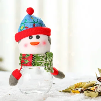 Карикатура На Дядо Коледа, Снежен Човек Лосове Кукла Кутия Шоколадови Бонбони Ноел Наталл На Подаръци За Коледа Интериор За Дома 2021 Деца Навидада Подаръци Полза