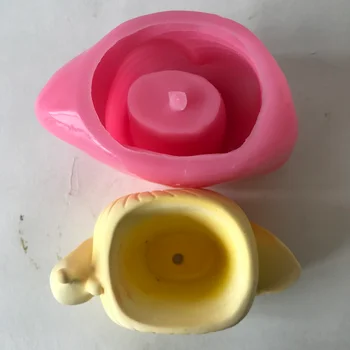 3D Охлюв Силикон Гърне Мухъл Мазилка Смола Свещ Занаят Ваза За цветя с Ръчно изработени Форми за украса на дома Инструменти за печене на сладкиши