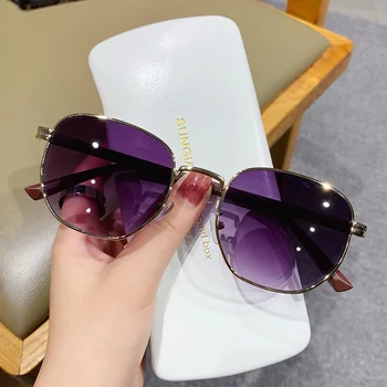 2021 marca designer óculos de sol para as mulheres moda polígono metal quadro óculos de sol luxo vintage feminino uv400 oculos