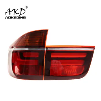 AKD Стайлинг за кола за BMW X5 Задните Светлини въз основа на 2007-2012 E70 LED Задна Светлина DRL Сигнал Спирачки Заден ход автоаксесоари