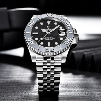 ДИЗАЙН на PAGANI Нова Луксозна марка Мъжки Механичен Часовник със сапфир стъкло Автоматични часовници Мъжки водоустойчив часовник Reloj Hombre