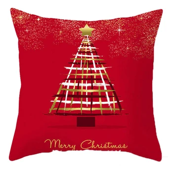 45 см x 45 см С Коледа Калъфка разтегателен калъфка за дивана празнична украса Къси плюшени калъфки Коледен подарък Навидад