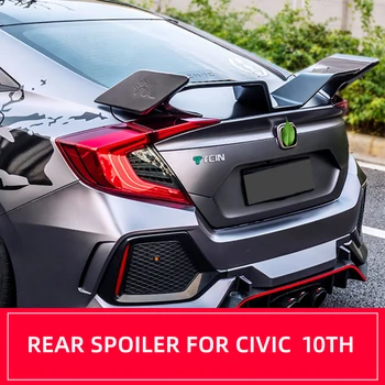 Търговия на едро качествени Крила, спойлери от ABS-пластмаса, за да се Civic Sedan 4D 2016 2017 2018 2019 FC10 Yofer 450 В стил Състезателни Крила спойлер