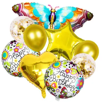 Пеперуда Балони Балони Пеперуда Фея Майларовые Балони Гелиевые Балони Пеперуда с Принтом Латексови Балони Пеперуда парти