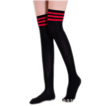 Японски високи чорапи Дамски Чорапи Летни Тънки Чорапи Над коляното Футболни Чорапи на Пряко одобрение за Студентки WT