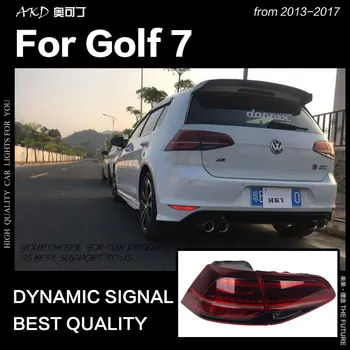 Автомобилен Стайлинг Задна светлина за VW Golf 7 Задна Светлина 2013-2019 Golf 7.5 Golf7 Задни Стоп LED DRL Анимация Старт спирачка автоаксесоари