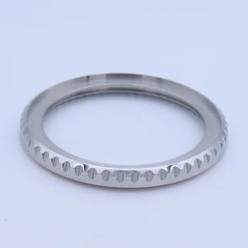 Нагъната корпус часа стоманен пръстен е подходящ за Seiko SKX007 SKX009 SKX011 SKX171 SKX173 Стил SRPD Модерен bezel Сребриста полиран завършек