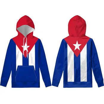 КУБА пуловер сам по поръчка името на номер hoody националните флагове на испанската държава cu Ернесто Гевара печат на снимки кубинската облекло