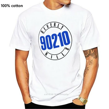 Бевърли-Хилс 90210 Сериал Унисекс с принтом Тениска с къс ръкав Реколта тениска Подарък забавна тениска