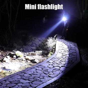 Мини-Дръжка Светлина XPE R3 Факел Водоустойчив Led Фенерче 1 Режим на Превключване За нощна Разходка Лампа За Обслужване на автомобили Зъбите и Осветление