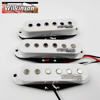 Звукосниматели електрически китари Wilkinson Лик Реколта Звукосниматели с Една Намотка за китара ST Бял 1 комплект WOVS