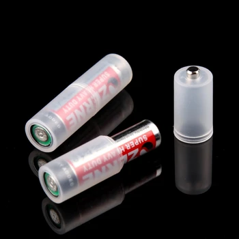 4-Кратно Адаптер за батерията Размер на датчиците AAA R03 в AA LR6 + Пластмасова кутия