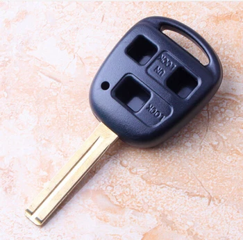 2 или Бутон 3 бутон Корпус дистанционно Ключ за Lexus с къс нож за ключове TOY48 38 мм с острие с Т-образна форма