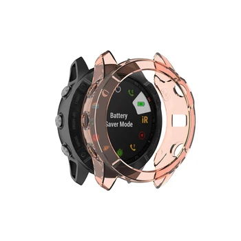 Модерни Силиконови смарт часовници TPU Защитен Калъф за смарт часовници на Garmin fenix 6X Ленти Рамка, устойчива на плъзгане обвивка Аксесоари за умен часа