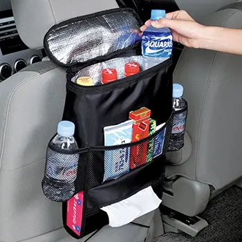 Чанта За Съхранение на Големи Размери Мултифункционална Възглавница за таблото на Автомобила Чанта За Съхранение Чанта За хранителни стоки чанти Черен Органайзер Голям Капацитет
