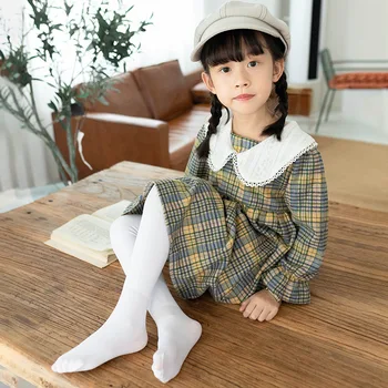 Нови есенно-зимни чорапогащи за момичета Чорапогащник Флисовые топли детски чорапи от 2 до 12 години, Детски ластични панталони Бебешки неща за момичета