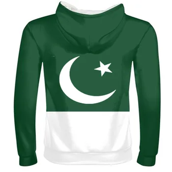 ПАКИСТАН мъжки потребителски номер на името на pak hoody с цип на националното знаме на исляма на арабски ислямски pk пакистански арабски принт снимка облекло