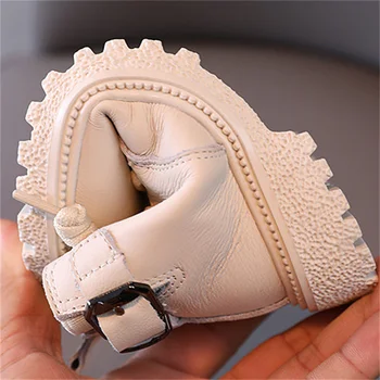 2021 г. Нови есенни детски обувки Martin от естествена кожа Дишащи гумени ботуши за деца с мека подметка Модни детски обувки за бебета