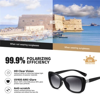 Benci 2021 Модерни слънчеви очила, Дамски поляризирани фотохромичните Слънчеви очила Луксозни дамски слънчеви очила Хамелеон UV400 steady останалите де соли