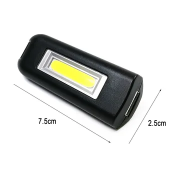 Мини COB LED Ключодържател Фенерче USB Зареждане Преносимо Аварийно Осветление Ключодържател проблясък на Светлина от Лампа Факел Джобен Фенер