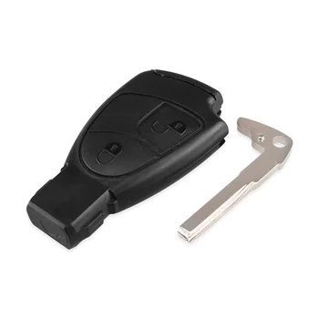 KEYYOU 5x Калъф за дистанционно на Ключа на автомобила за Mercedes Benz B C E S ML SLK CLK Класа 2 Бутона Ключодържател с Малък нож за ключове