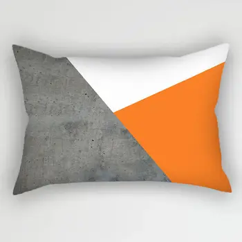 Скандинавска Orange Калъфка За дивана Топло Проста Възглавница Оранжево-Червена Геометрична възглавница Оранжеви Модерен Американски Калъф За гърба